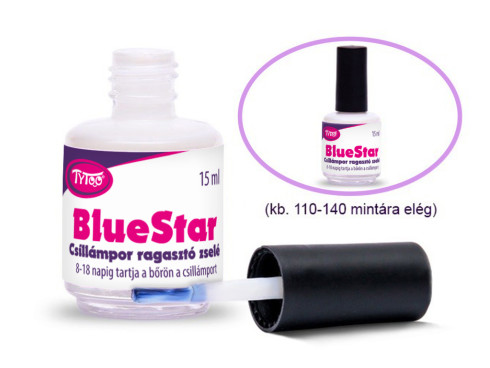 Csillámtetoválás ragasztó BlueStar 15ml Kékes-fehér