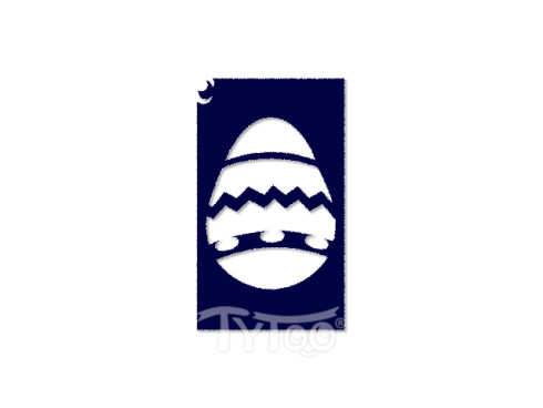 Testfestő minta sablon 5x8cm Húsvéti tojás CTSA-TA211