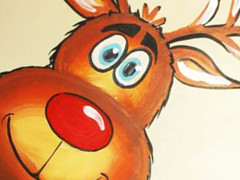 Fesd meg egyszerűen Télapó Rudolfját a TyToo csíkos arcfestékével! 