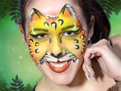 Tanulj meg egy leopárd arcfestést lépésről lépésre!