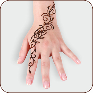 Henna kéz minta