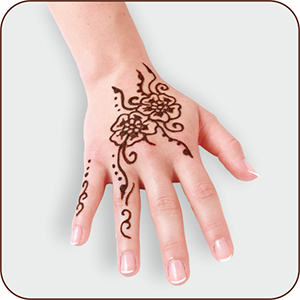 Henna kéz minta